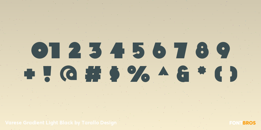 Varese Gradient Light Black Font Poster #4