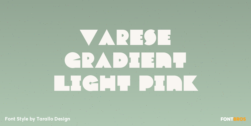 Varese Gradient Light Pink Font Poster #1