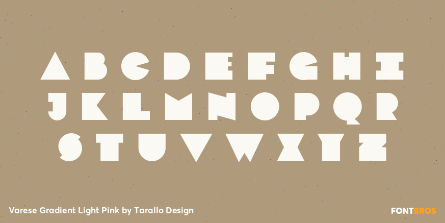 Varese Gradient Light Pink Font Poster #2