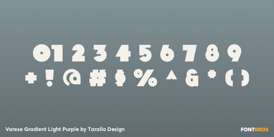Varese Gradient Light Purple Font Poster #4