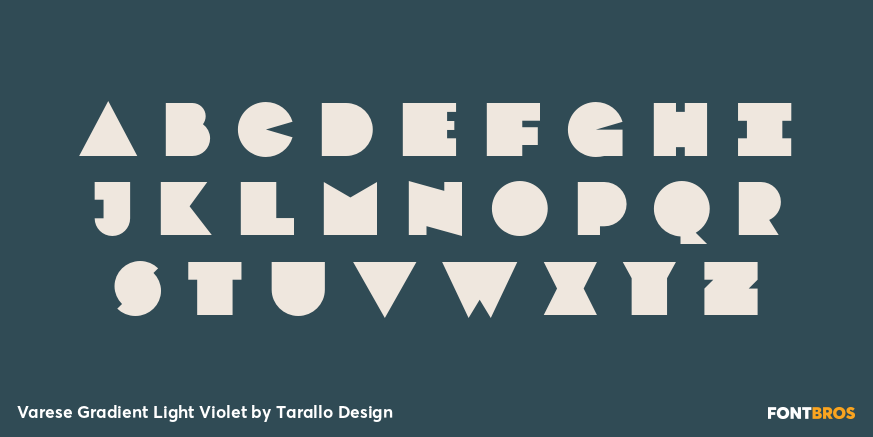 Varese Gradient Light Violet Font Poster #2