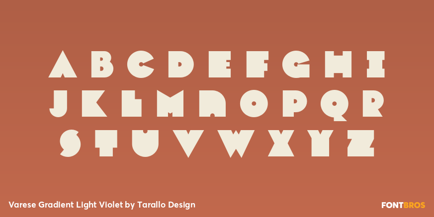 Varese Gradient Light Violet Font Poster #3