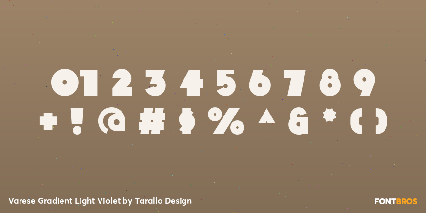 Varese Gradient Light Violet Font Poster #4