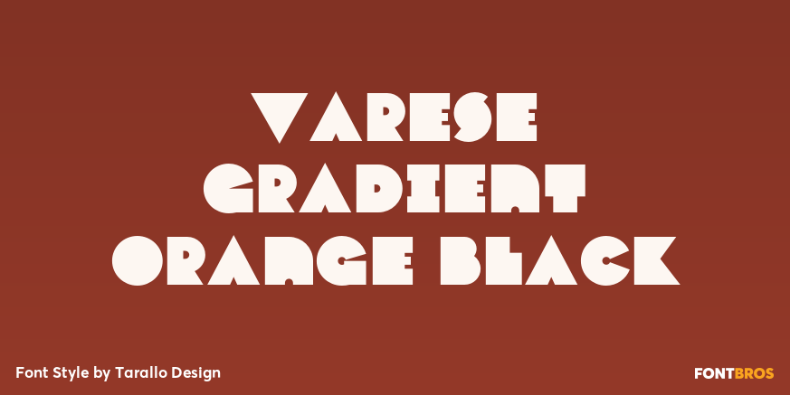 Varese Gradient Orange Black Poster
