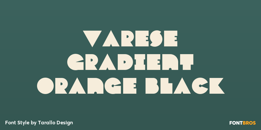 Varese Gradient Orange Black Poster