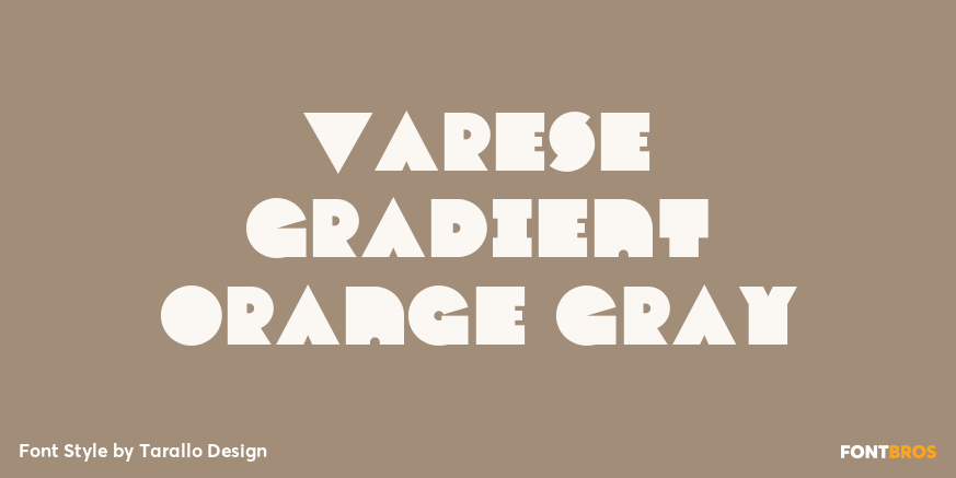 Varese Gradient Orange Gray Poster