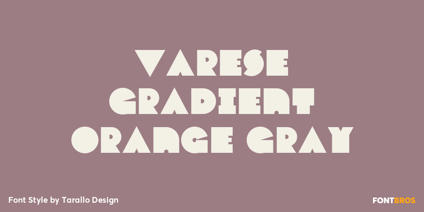 Varese Gradient Orange Gray Poster