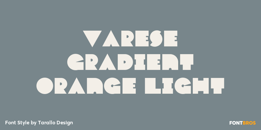 Varese Gradient Orange Light Poster