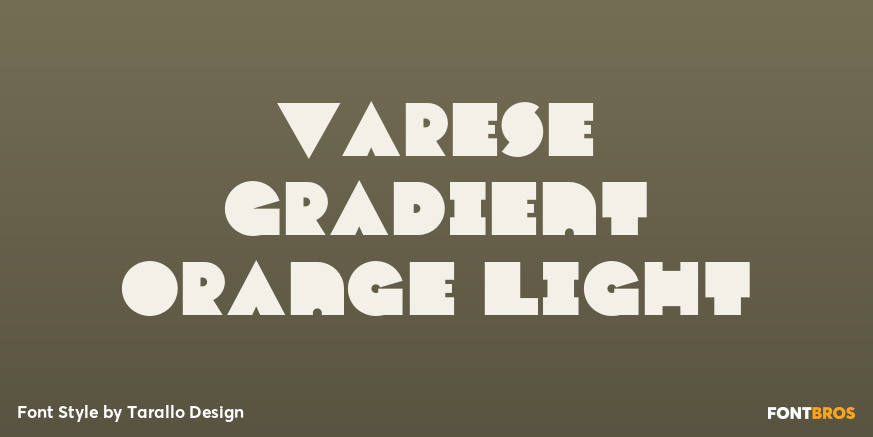 Varese Gradient Orange Light Poster