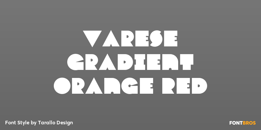 Varese Gradient Orange Red Poster