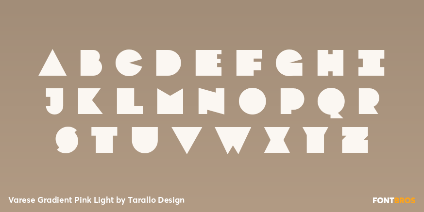 Varese Gradient Pink Light Font Poster #2