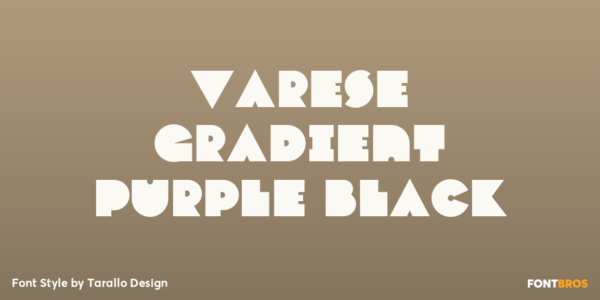 Varese Gradient Purple Black Font Poster #1