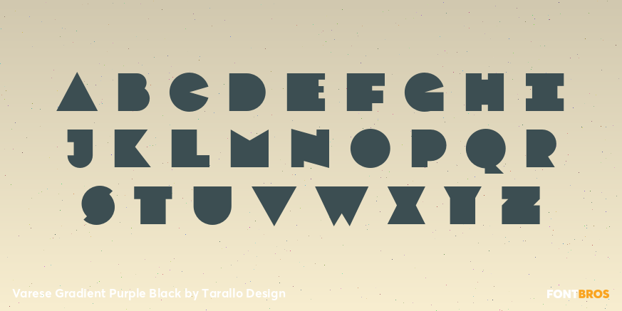 Varese Gradient Purple Black Font Poster #2