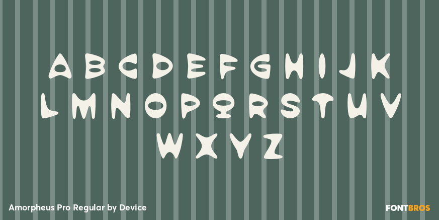 Amorpheus Pro Regular Font Poster #2