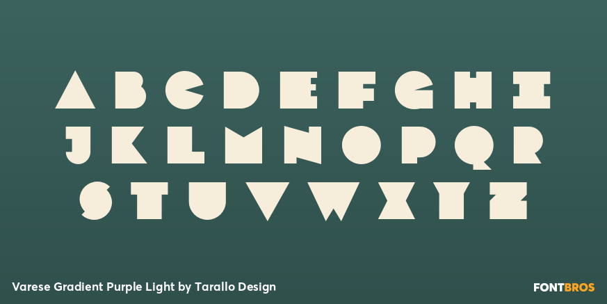Varese Gradient Purple Light Font Poster #1