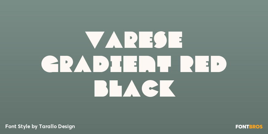 Varese Gradient Red Black Font Poster #1