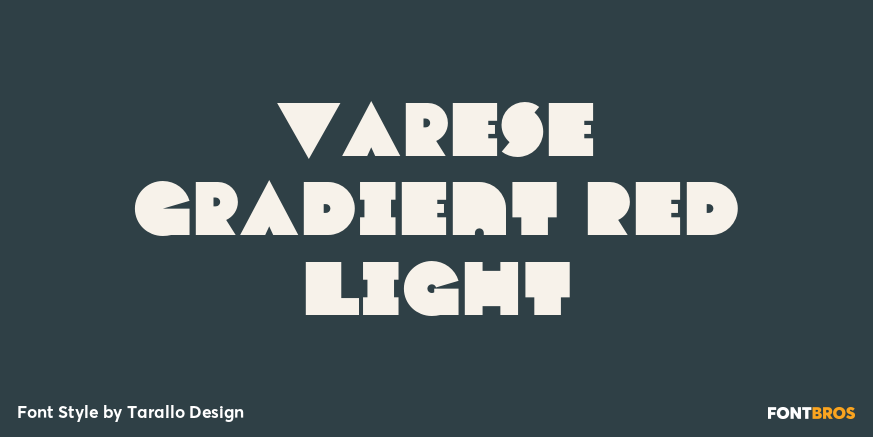 Varese Gradient Red Light Poster