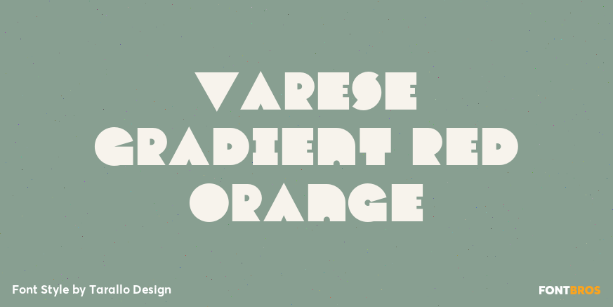 Varese Gradient Red Orange Poster