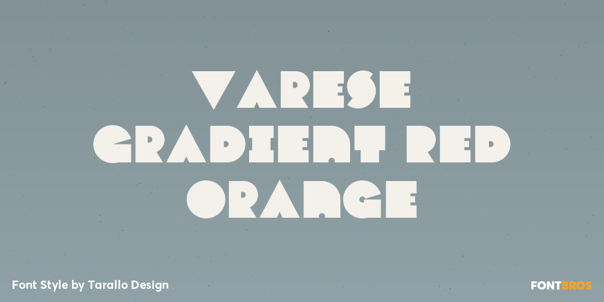 Varese Gradient Red Orange Poster