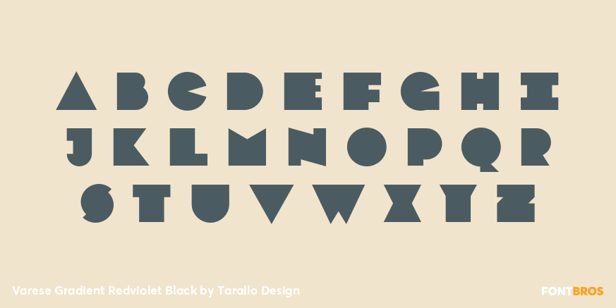 Varese Gradient Redviolet Black Font Poster #2