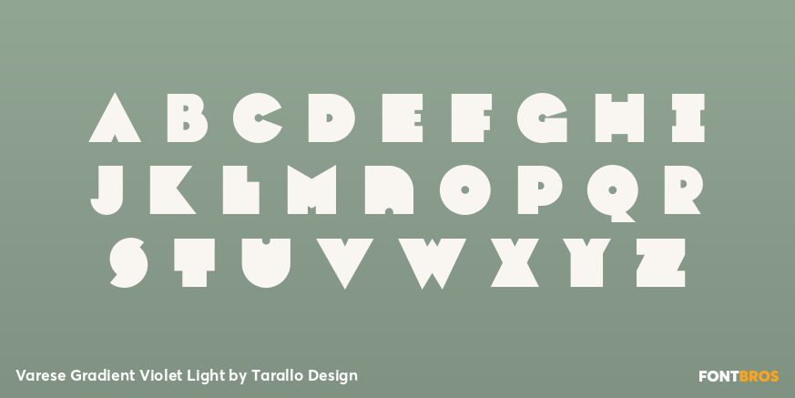 Varese Gradient Violet Light Font Poster #3