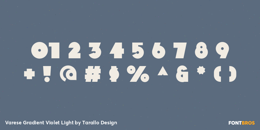 Varese Gradient Violet Light Font Poster #4