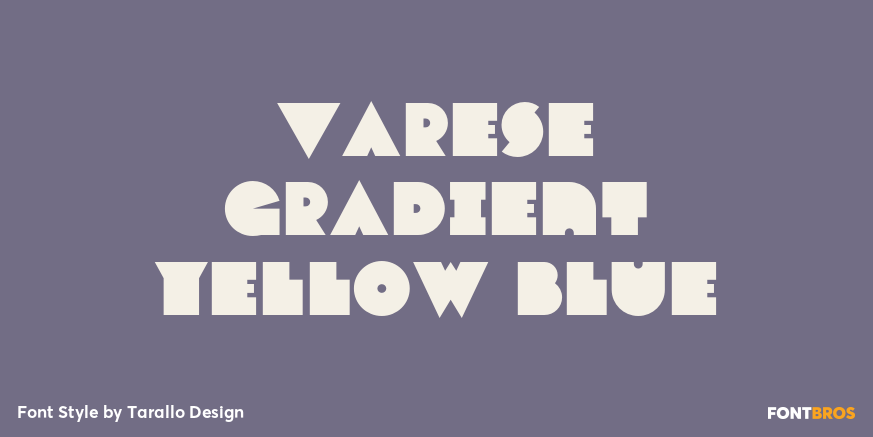 Varese Gradient Yellow Blue Poster