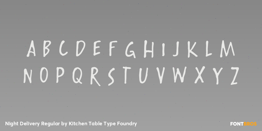 Night Delivery Regular Font Poster #3