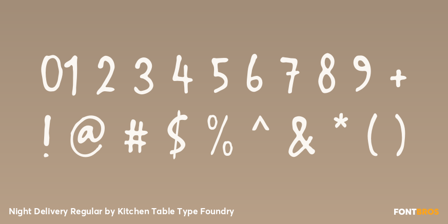 Night Delivery Regular Font Poster #4