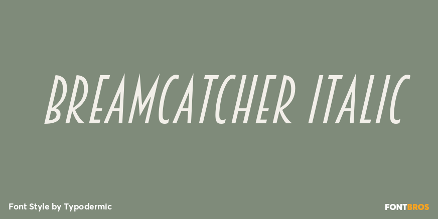Breamcatcher Italic Poster