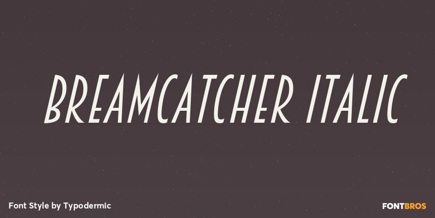 Breamcatcher Italic Poster