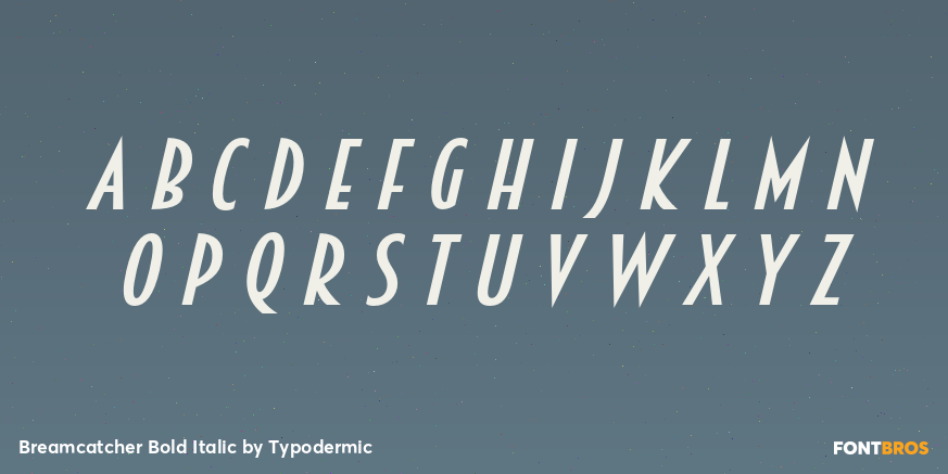 Breamcatcher Bold Italic Font Poster #2