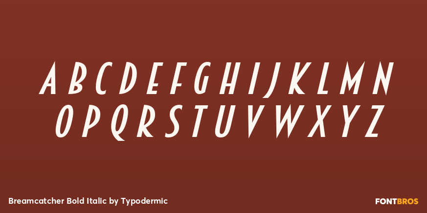 Breamcatcher Bold Italic Font Poster #3