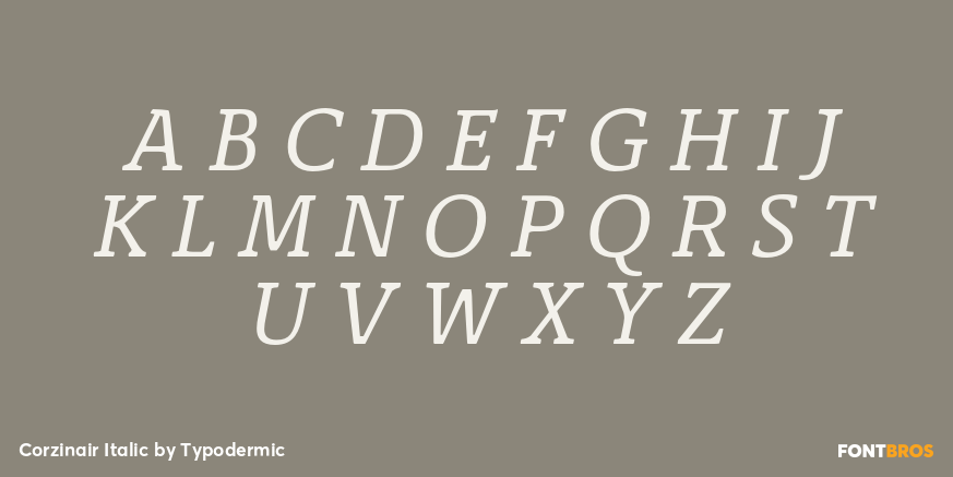 Corzinair Italic Font Poster #2