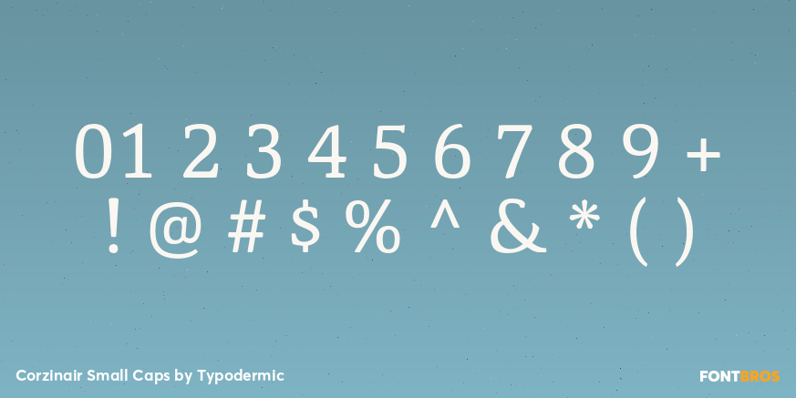 Corzinair Small Caps Font Poster #4