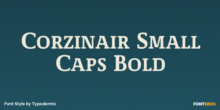 Corzinair Small Caps Bold Font Poster #1