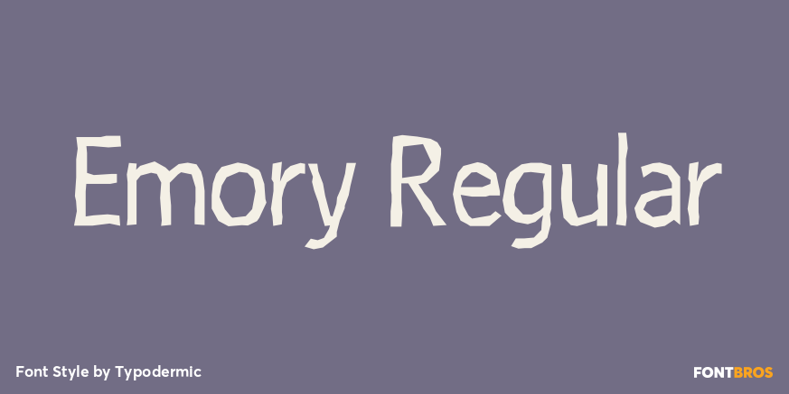 Emory Regular Poster