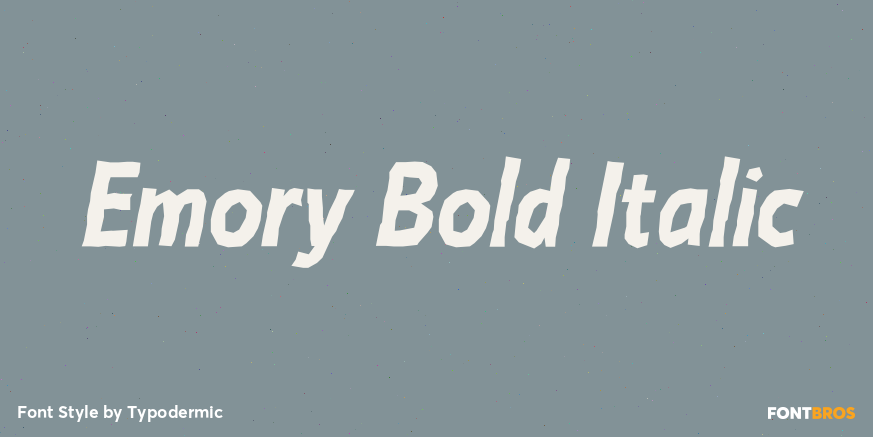 Emory Bold Italic Poster