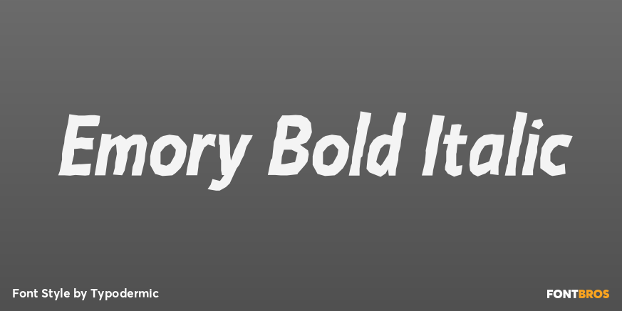 Emory Bold Italic Poster