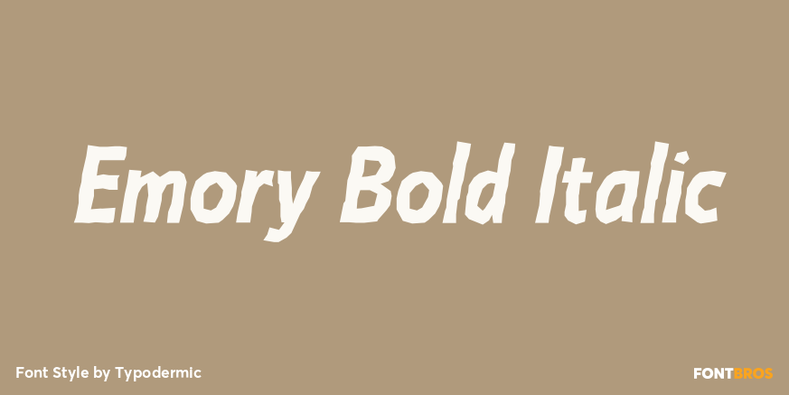 Emory Bold Italic Poster