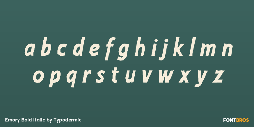 Emory Bold Italic Font Poster #3