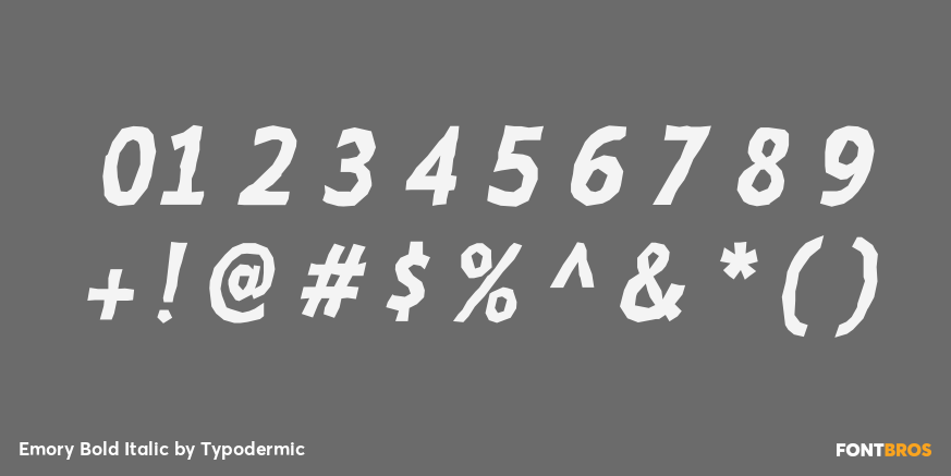 Emory Bold Italic Font Poster #4