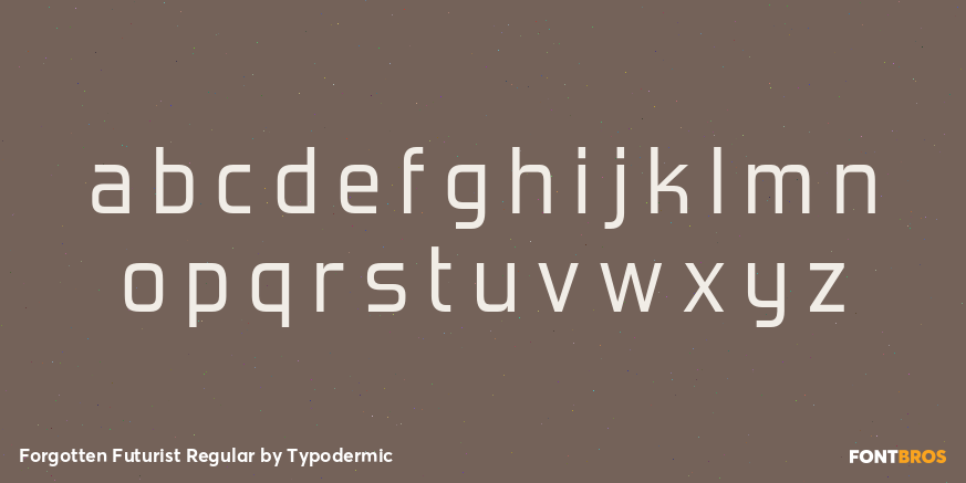 Forgotten Futurist Regular Font Poster #3