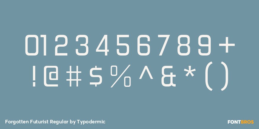 Forgotten Futurist Regular Font Poster #4