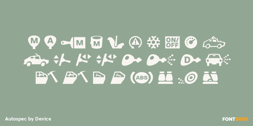 Autospec Font Poster #2