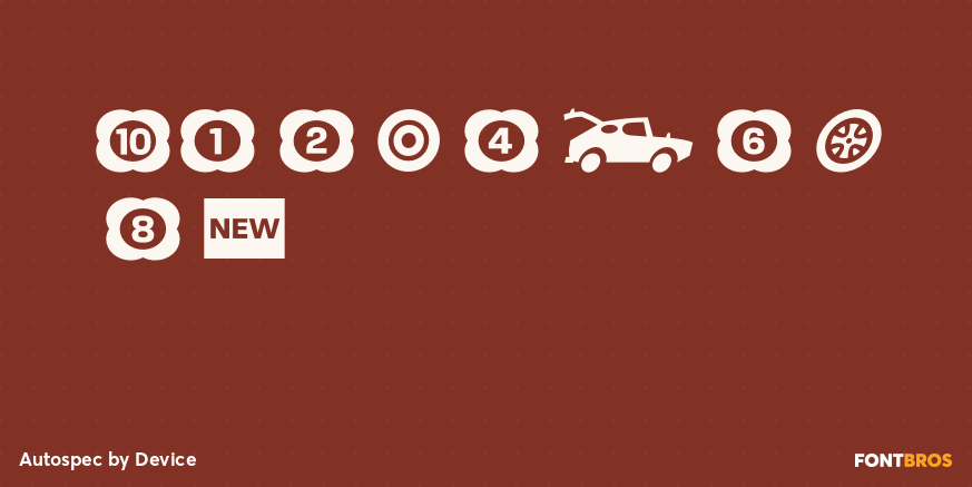 Autospec Font Poster #4