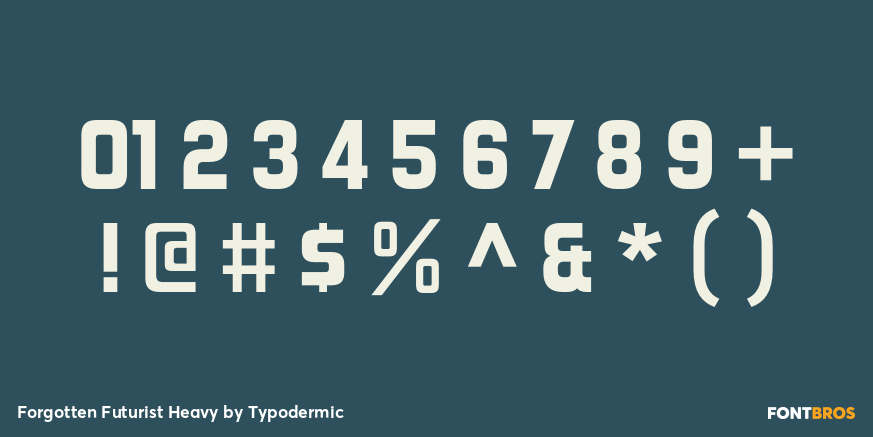 Forgotten Futurist Heavy Font Poster #4