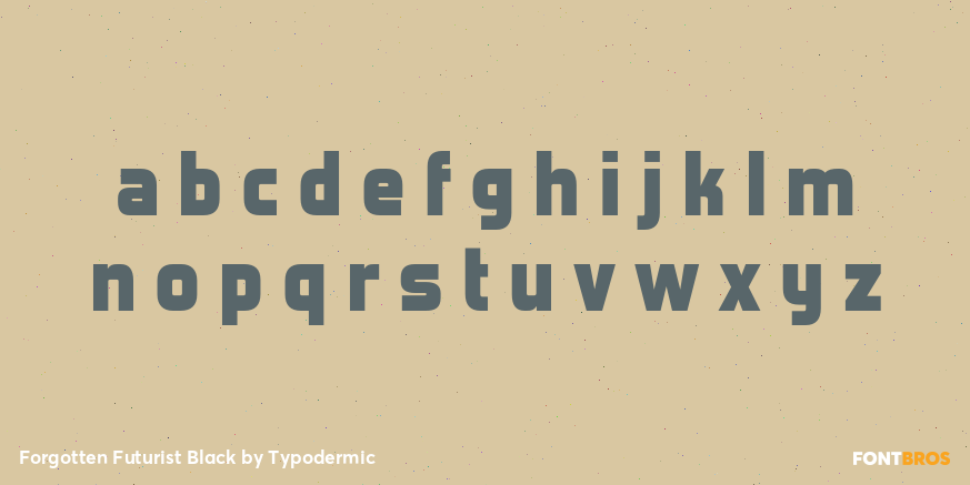 Forgotten Futurist Black Font Poster #3