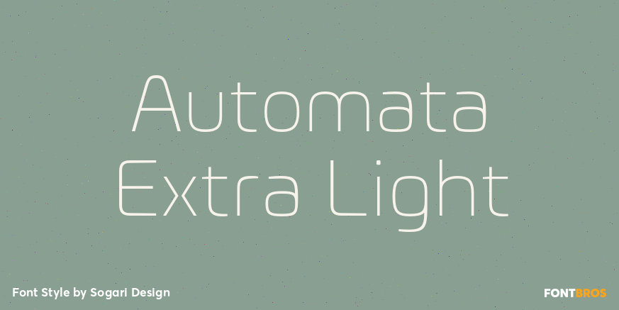 Automata Extra Light Font Poster #1