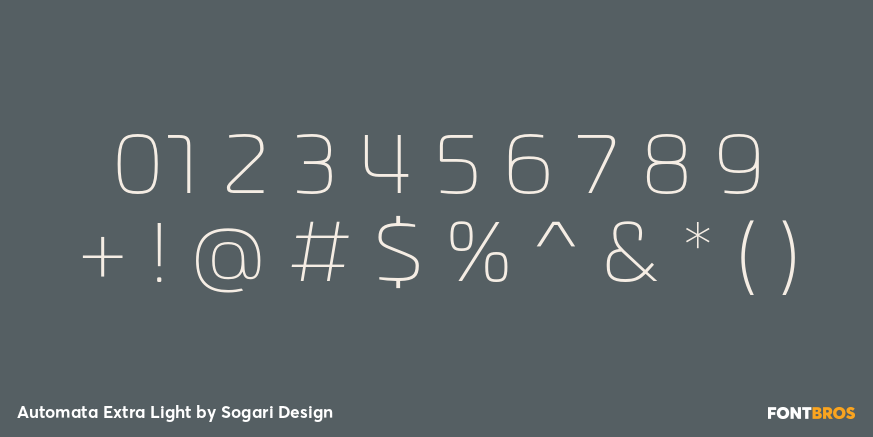 Automata Extra Light Font Poster #4